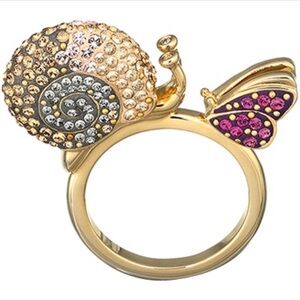 Swarovski Gold Plates Ring Size 55